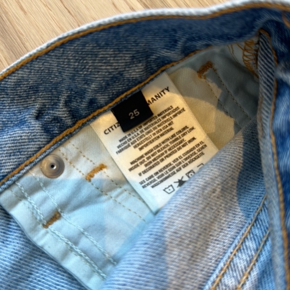 $248 Citizens of Humanity charlotte crop denim jeans 25 - Picture 12 of 12